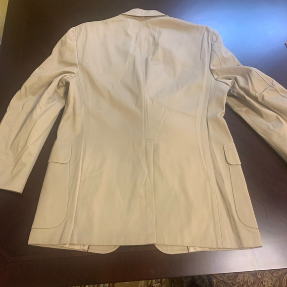 Vintage - Tan denim/khaki mens blazer - Picture 3 of 11